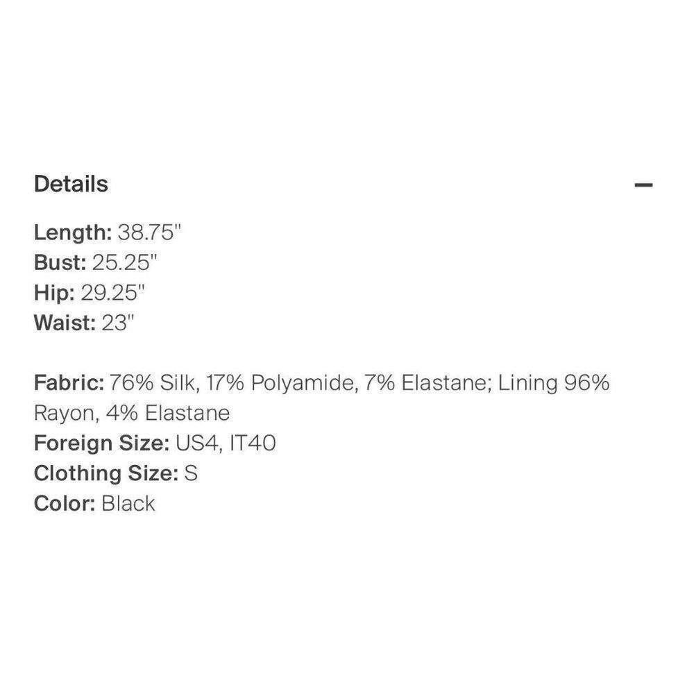 Versace Authentic Solid Black Silk Tank Knee Leng… - image 5